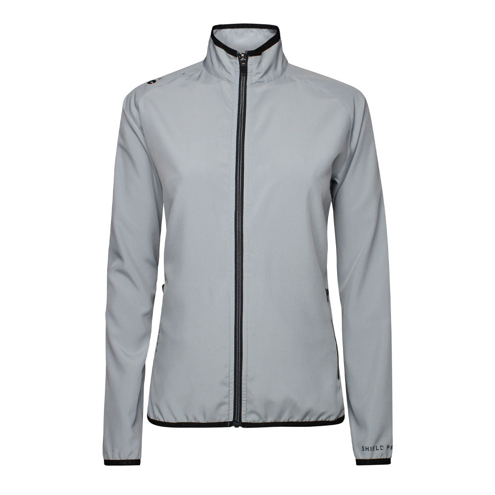 Dame 80 G. Foldbar Windshirt, Lys grå