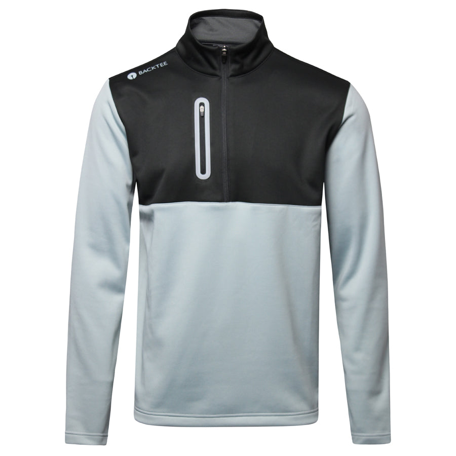 Herre Shield Zipneck Midlayer, Sort