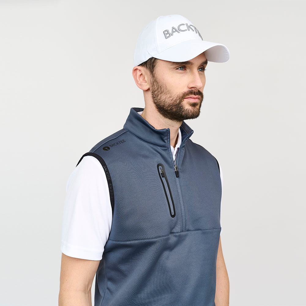 Herre Shield Midlayer Slipover, Ombre Blue