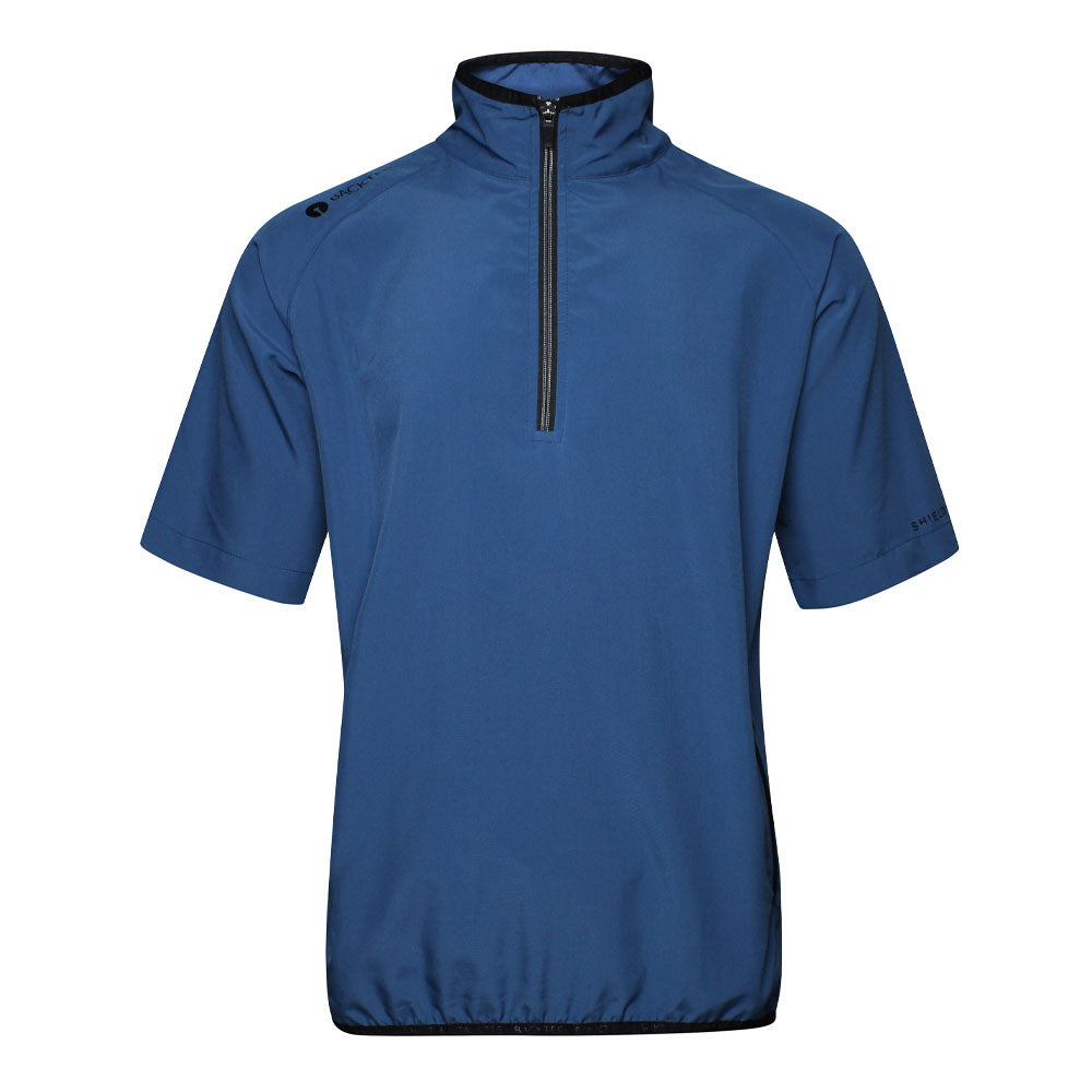 Herre 80G kortærmet Foldbare Windshirt, Ensign Blue