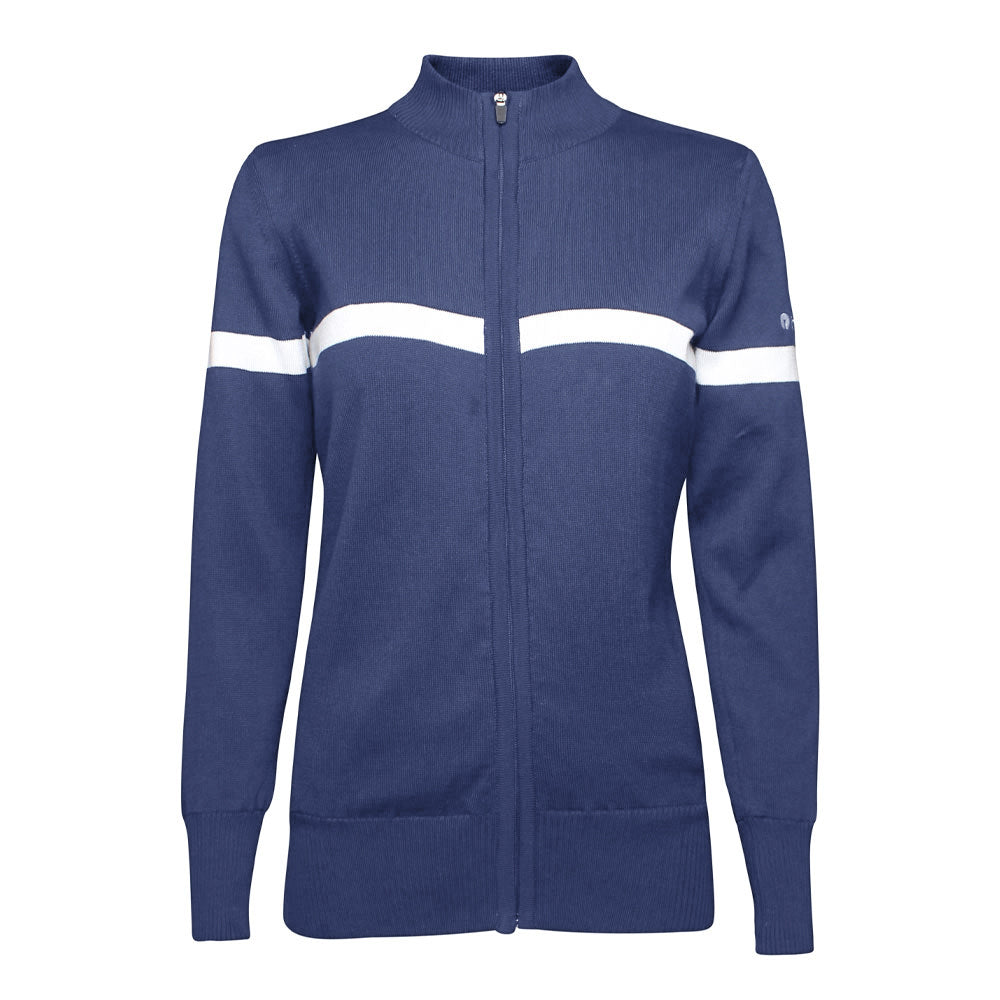 Dame Økologisk Windbreaker Sweater, Dusk Blue
