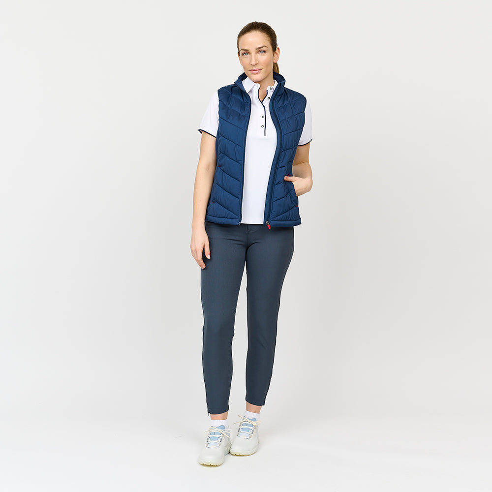 Dame Hybrid Vest, Marineblå