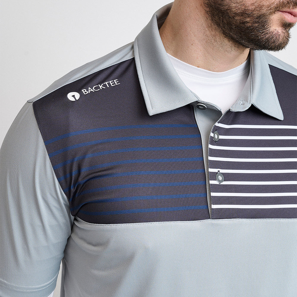 Herre Golf Polo, Lys Grå