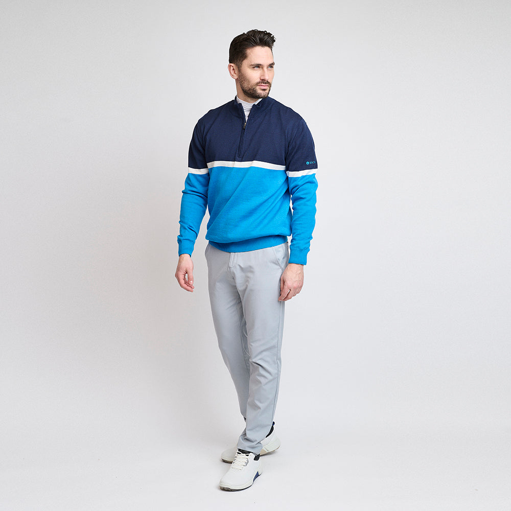 Herre Nordic Windbreaker Sweater, Saphire