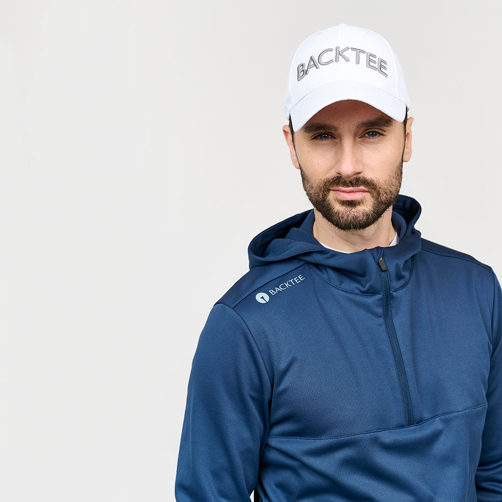 Herre Shield Midlayer Hoodie, Marineblå