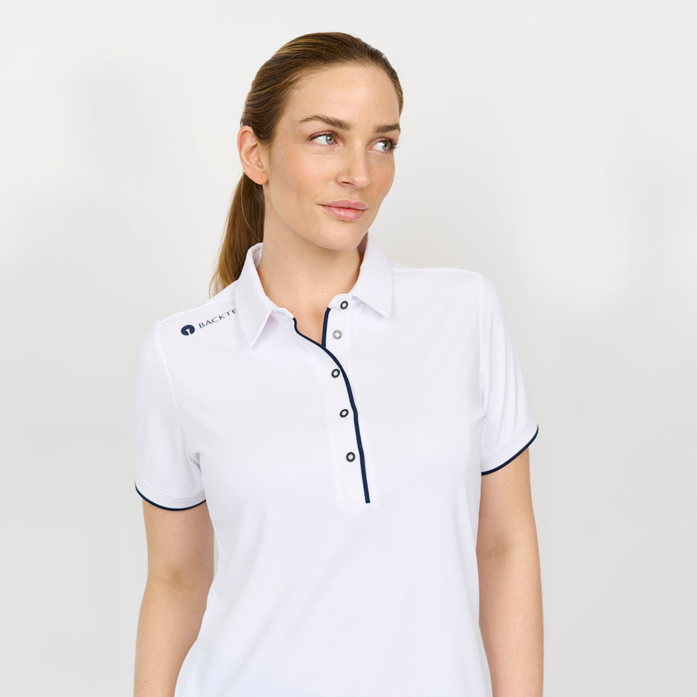 Dame Classic Polo, Hvid