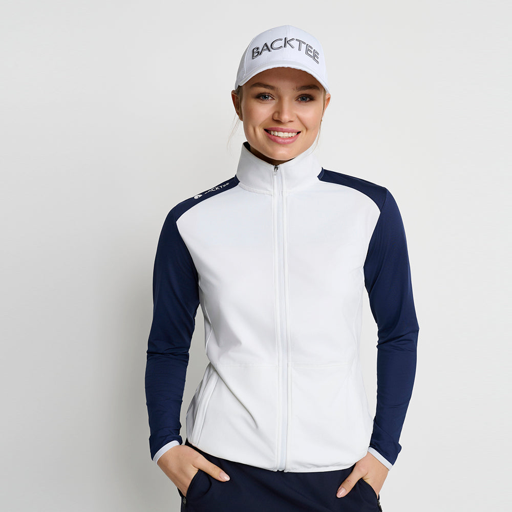 Dame Full-Zip Baselayer, Marineblå