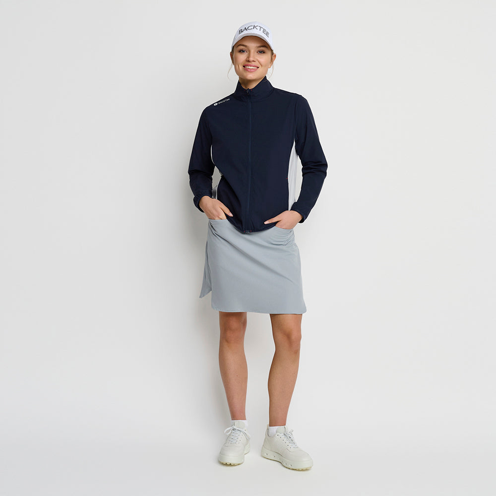 Dame Stretch Windbreaker Jakke, Marineblå