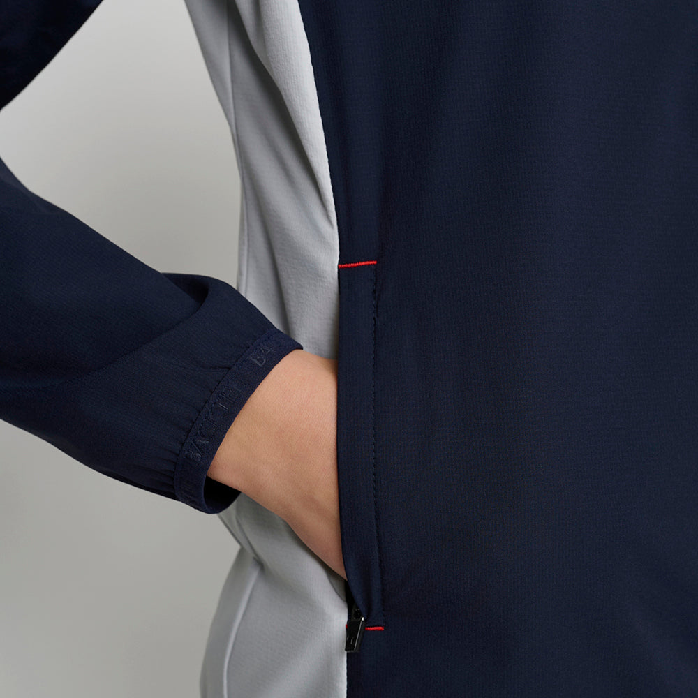 Dame Stretch Windbreaker Jakke, Marineblå