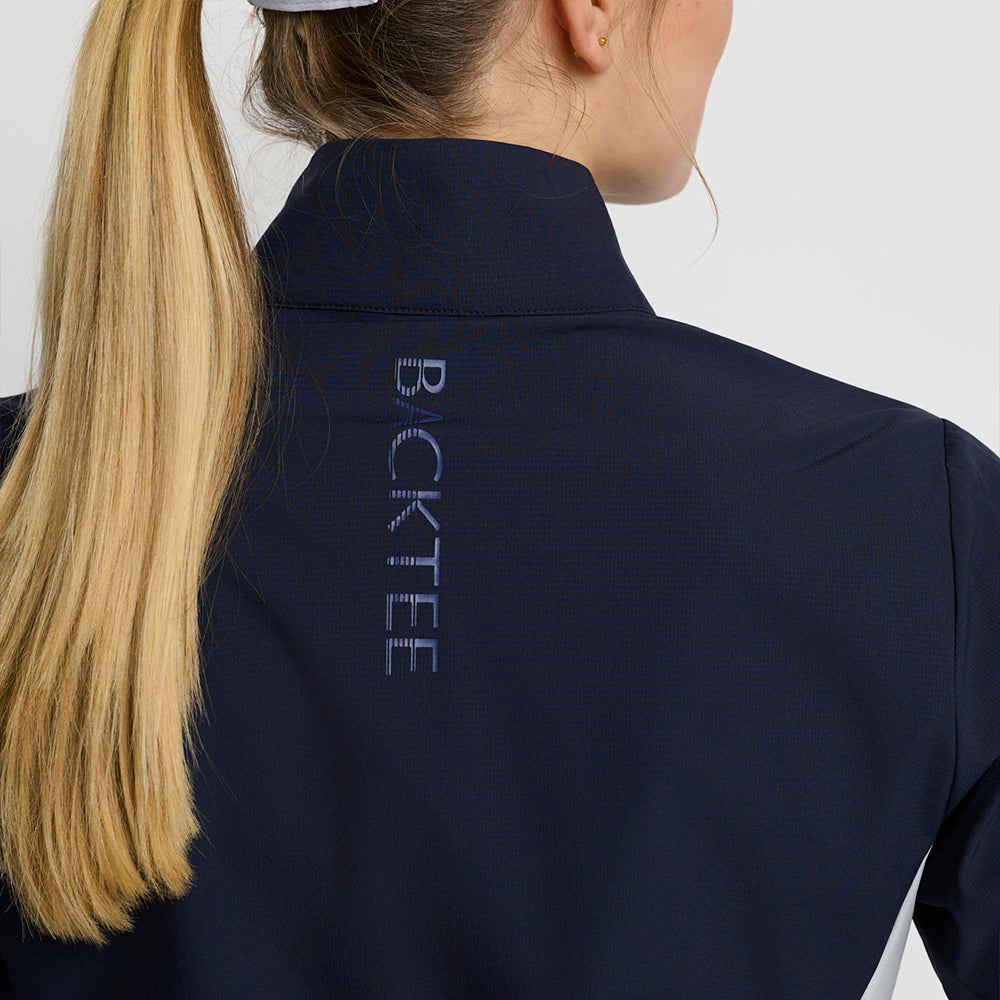 Dame Stretch Windbreaker Jakke, Marineblå