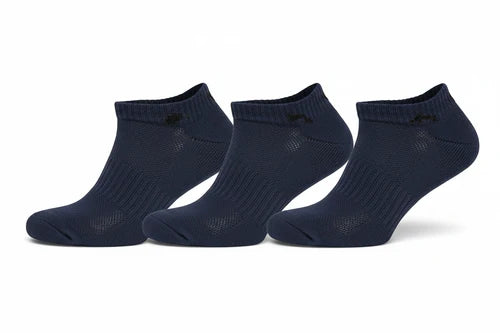 BACKTEE Low-Cut Strømper 3-pak, Marineblå
