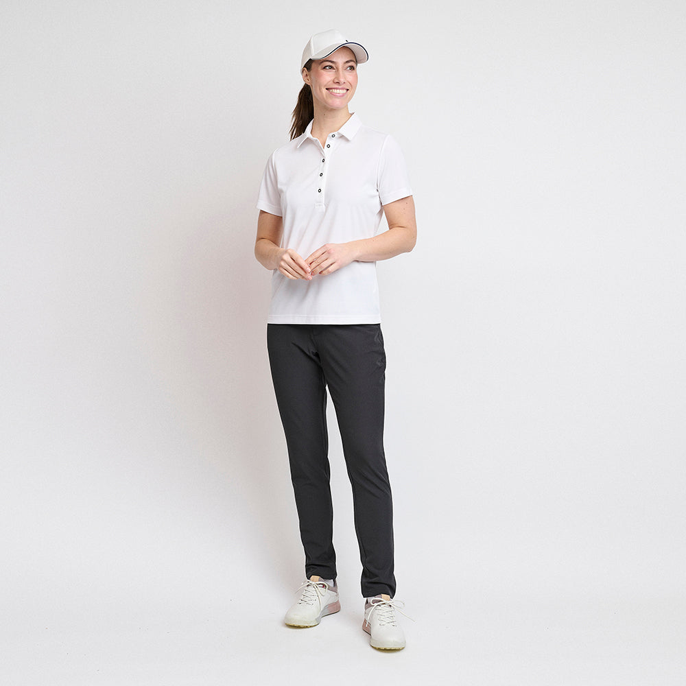 Dame Performance Polo, Hvid