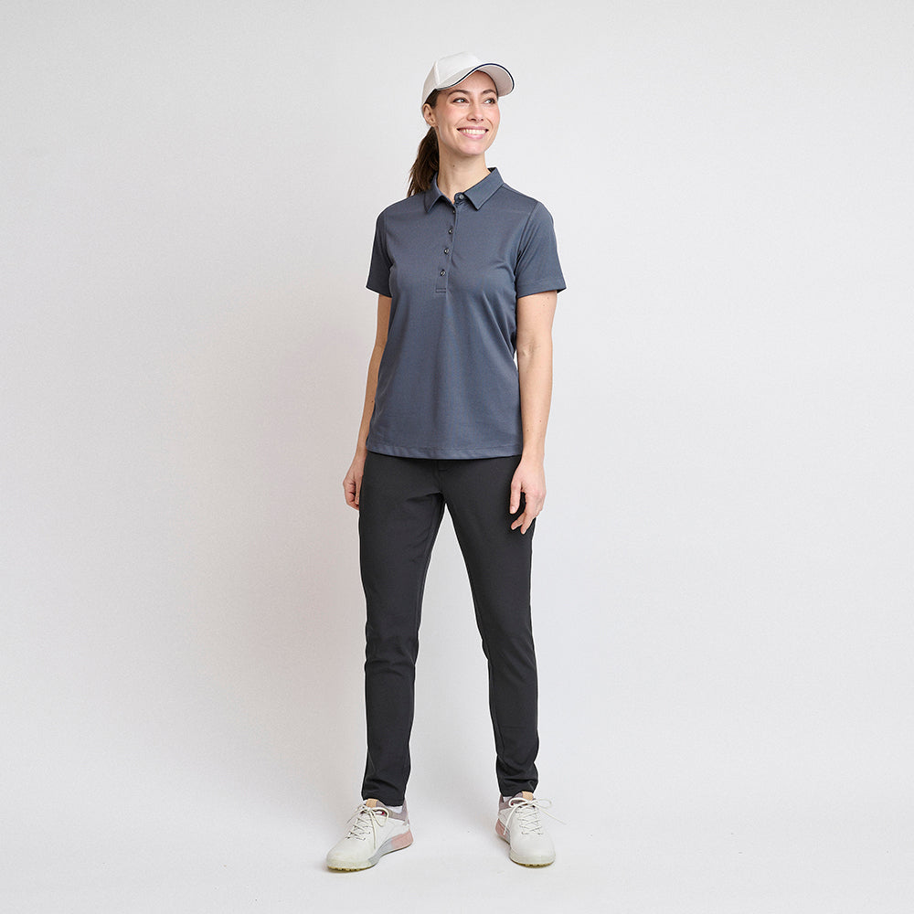 Dame Performance Polo, Ombre Blue