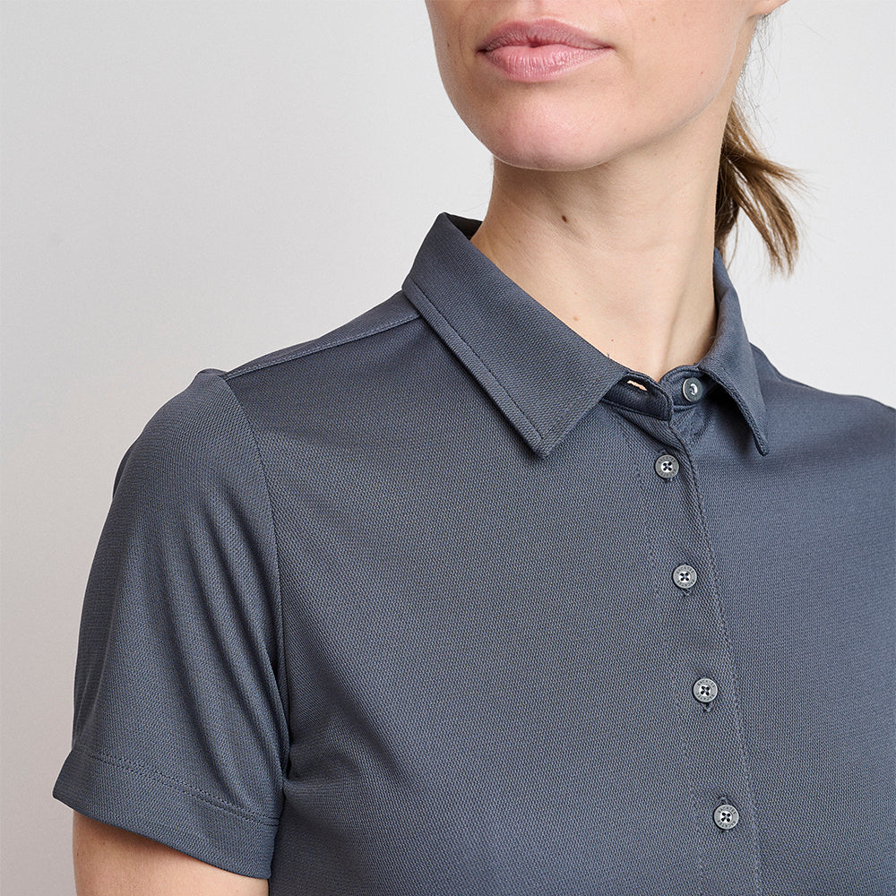 Dame Performance Polo, Ombre Blue