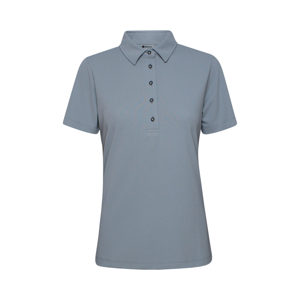 Dame Performance Polo, Lys grå