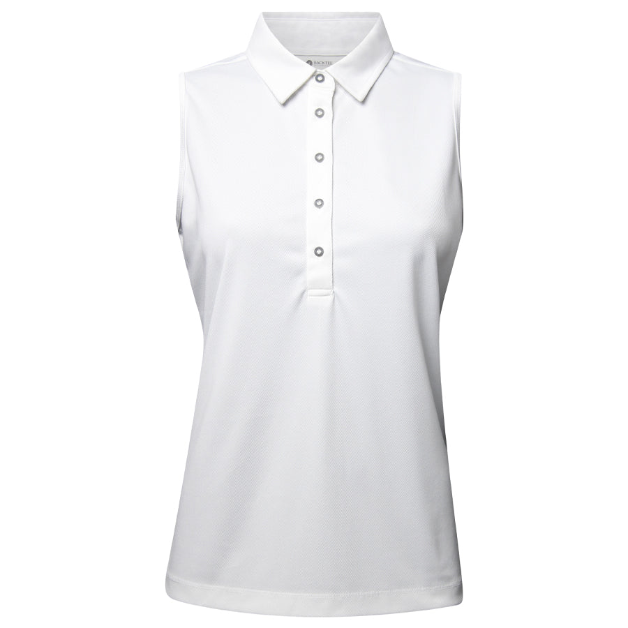 Dame Performance Polo Top, Hvid
