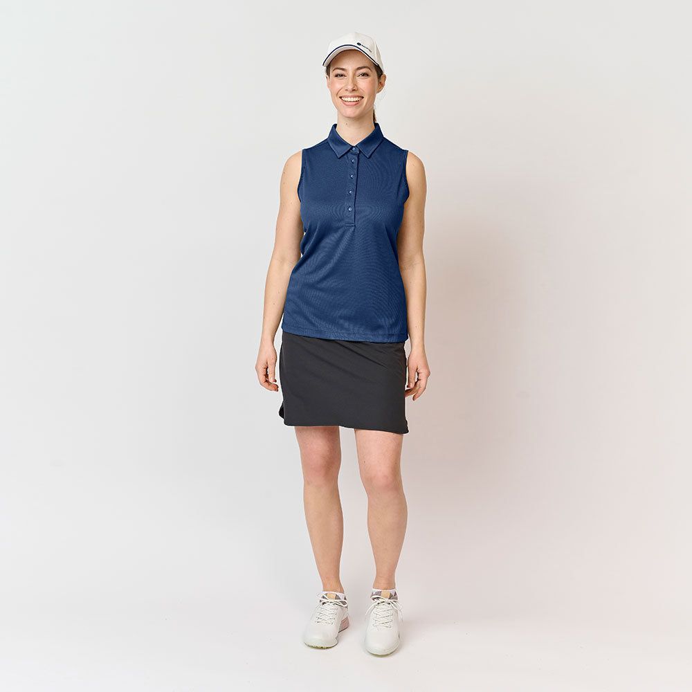 Dame Performance Polo Top, Marineblå