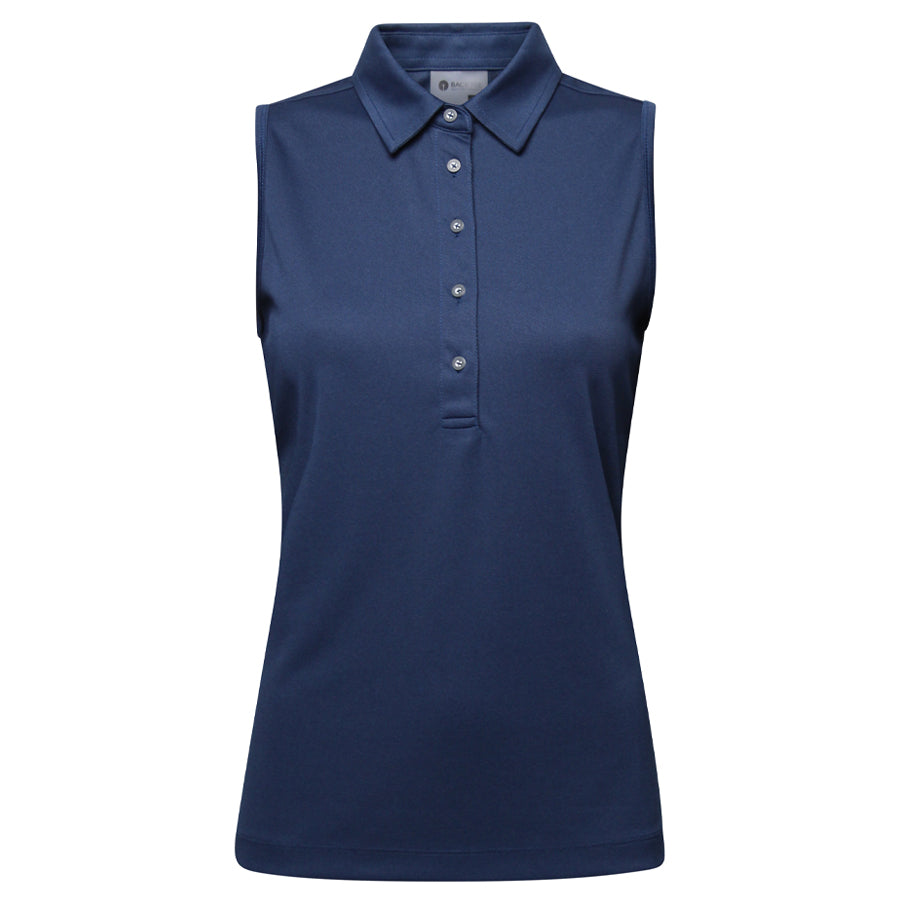 Dame Performance Polo Top, Marineblå