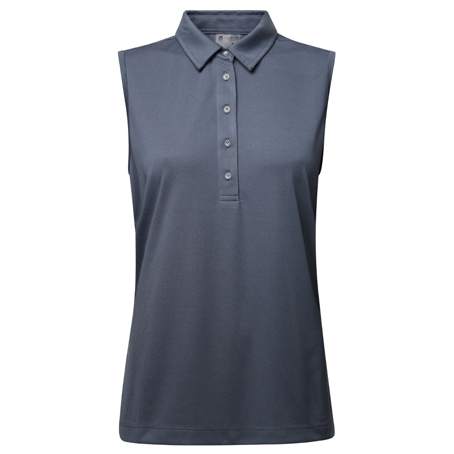 Dame Performance Polo Top, Ombre Blue