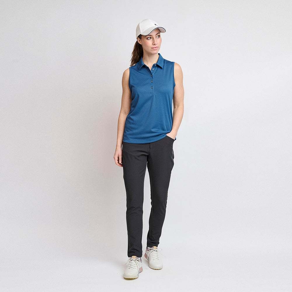 Dame Performance Polo Top, Ensign Blue