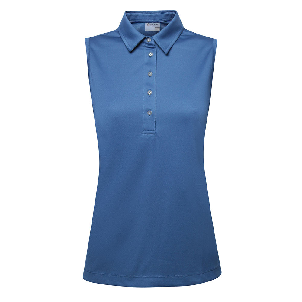Dame Performance Polo Top, Ensign Blue