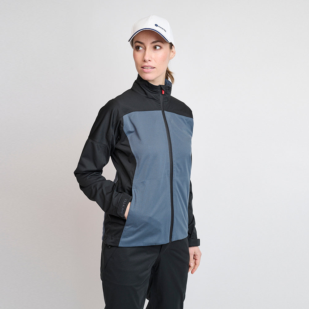Dame 4Way Stretch Pro Regnjakke, Ombre Blue