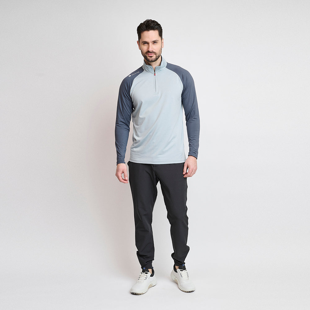 Herre Zipneck Baselayer, Ombre Blue