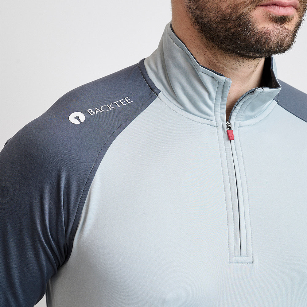 Herre Zipneck Baselayer, Ombre Blue