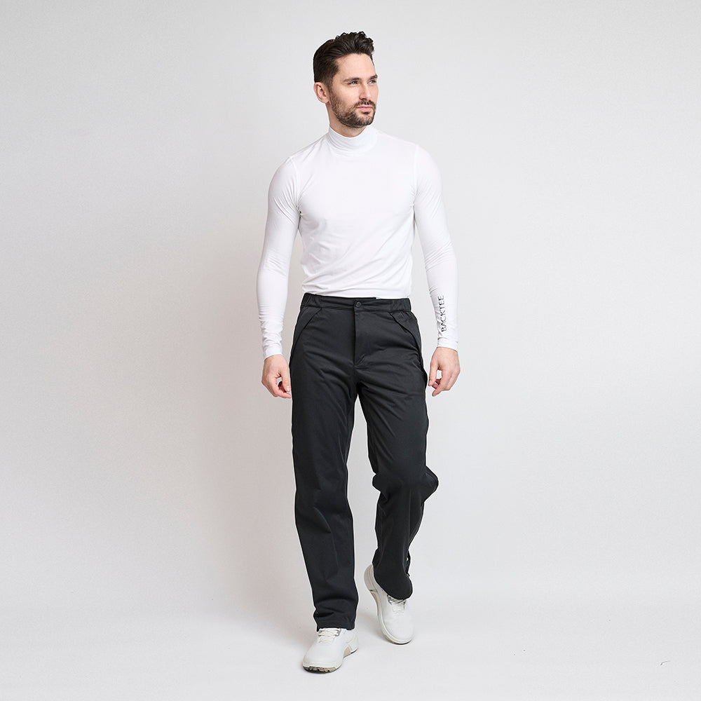 Herre 4Way Stretch Pro Regnbukser, Sort