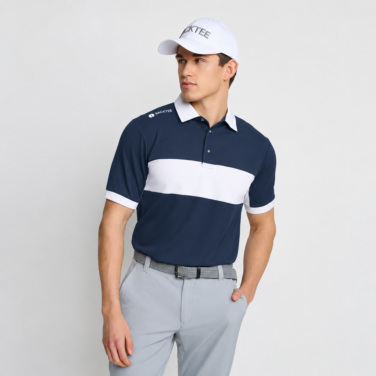 Herre Focus Polo, Navy