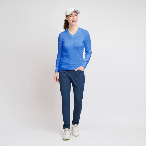 Dame Økologisk Casual Sweater, Sky