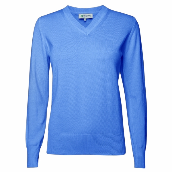 Dame Økologisk Casual Sweater, Sky