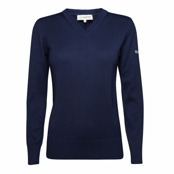 Dame Økologisk Casual Sweater, Marineblå