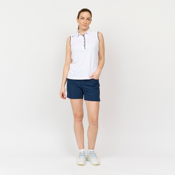 Dame Classic Polo Top, Hvid