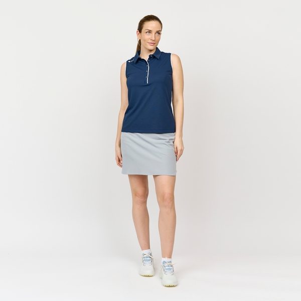 Dame Classic Polo Top, Marineblå