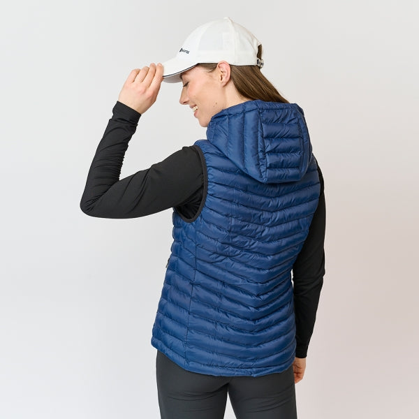 Dame Recycled Vest, Marineblå