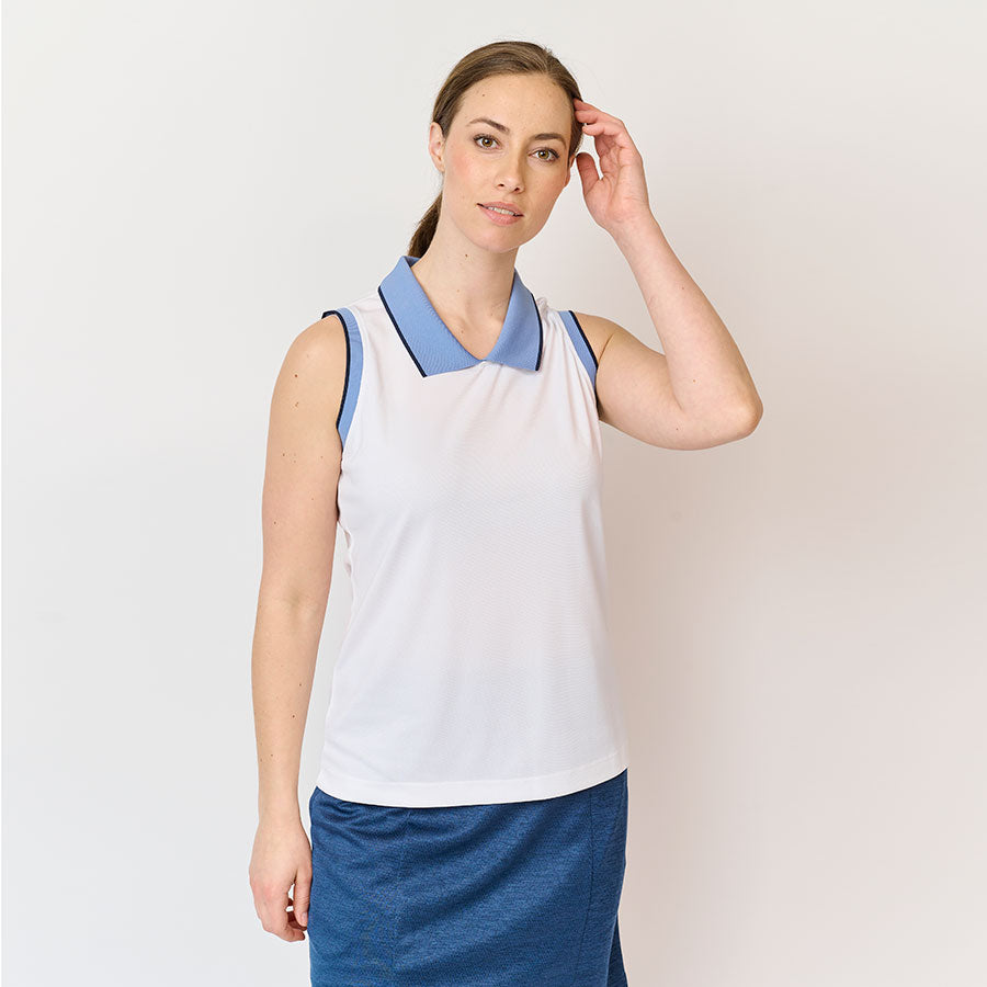 Dame Classic Polotop, Hvid