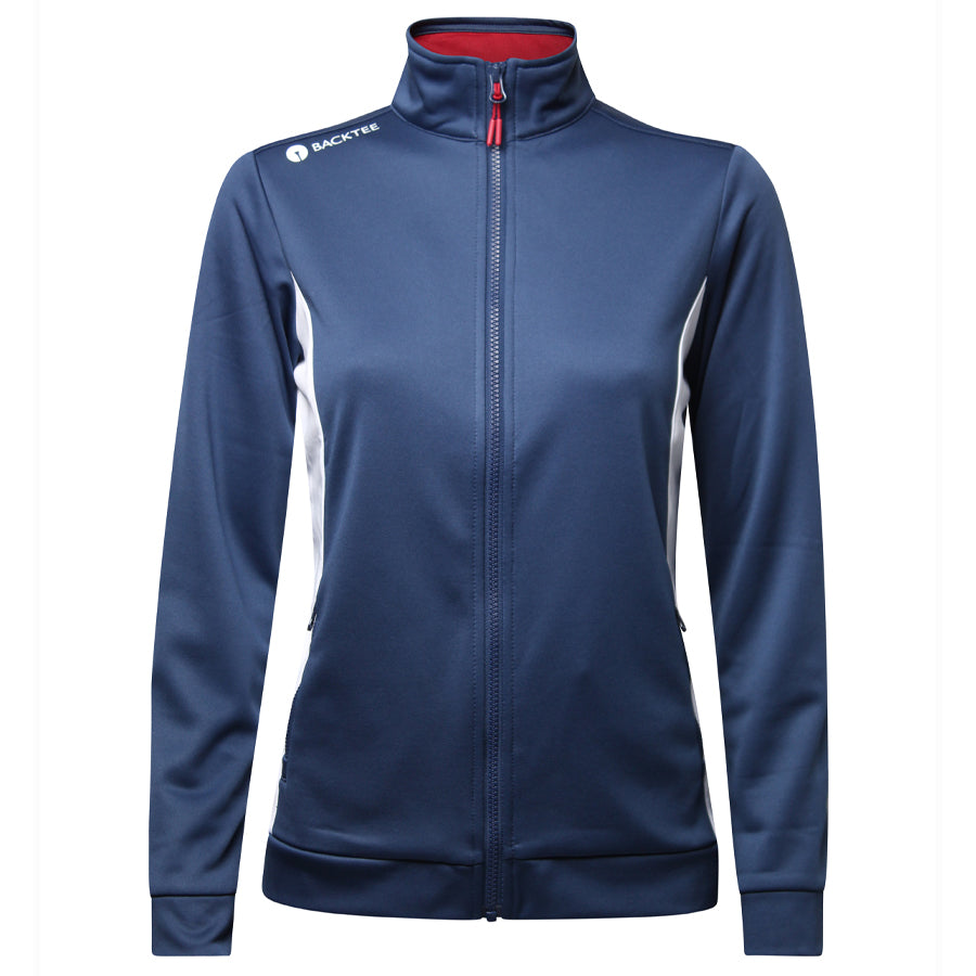 Dame Full Zip Midlayer, Marineblå