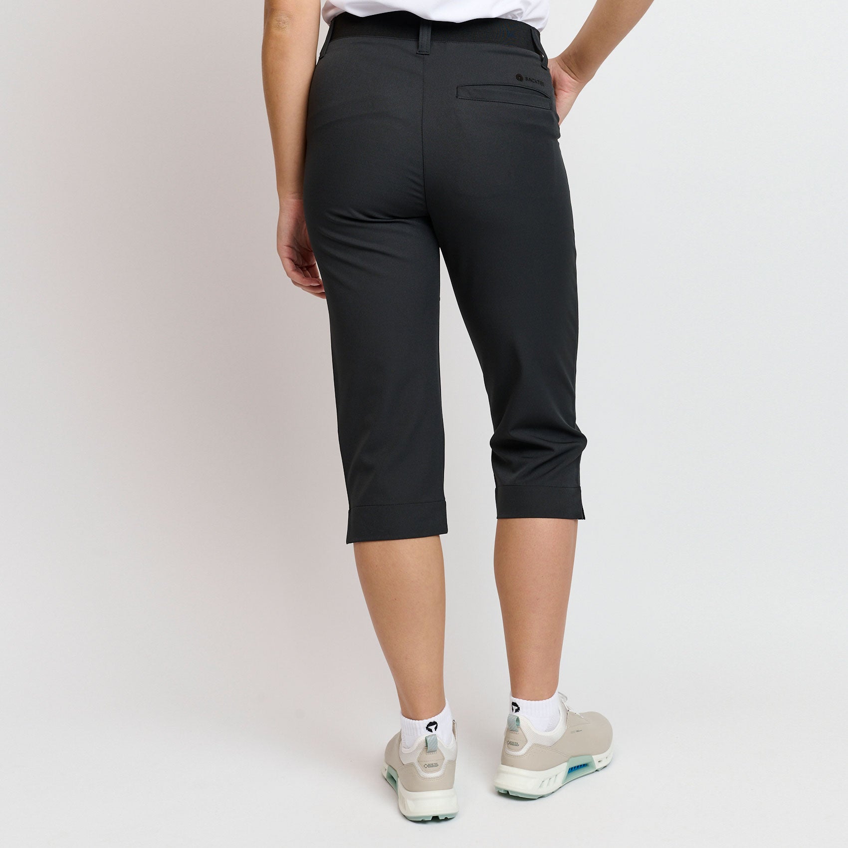 Dame Letvægts Performance Capri Pants, Sort