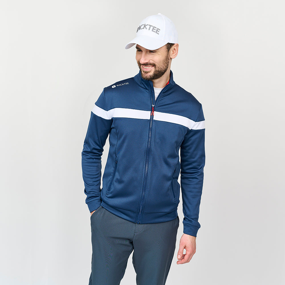 Herre Shield Full Zip Midlayer, Marineblå