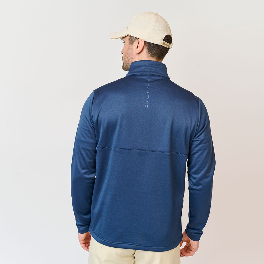 Herre Shield Zipneck Midlayer, Marineblå