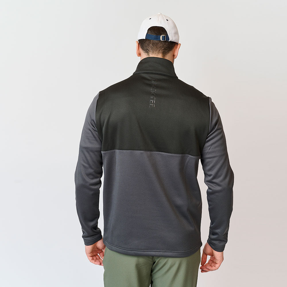 Herre Shield Zipneck Midlayer, Asphalt