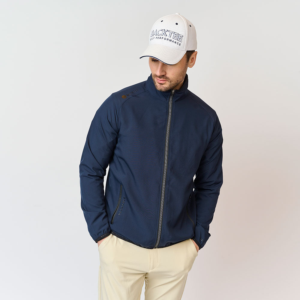 Herre 80 G. Foldbar Windshirt, Marineblå