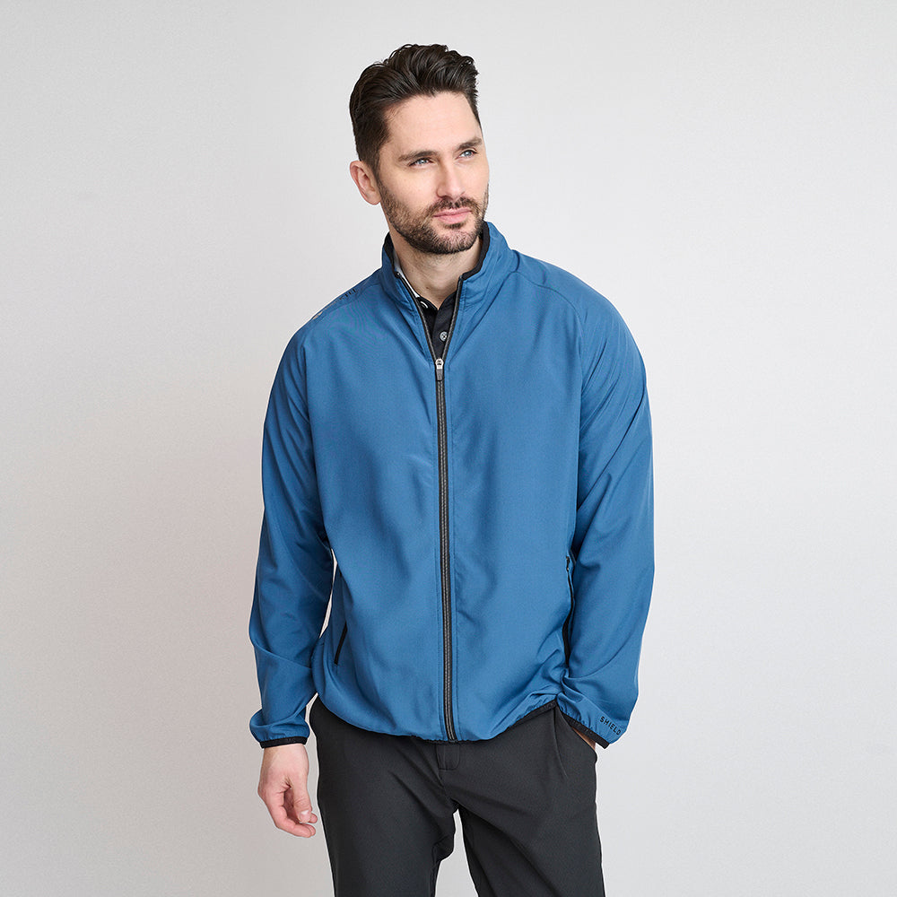 Herre 80 G. Foldbar Windshirt, Ensign Blue