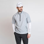 Herre 80G kortærmet Foldbare Windshirt, Lys Grå