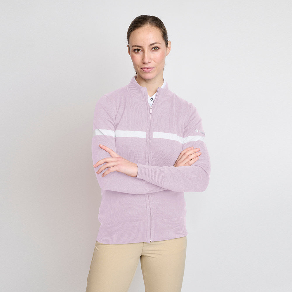 Dame Økologisk Windbreaker Sweater, Soft Lilla