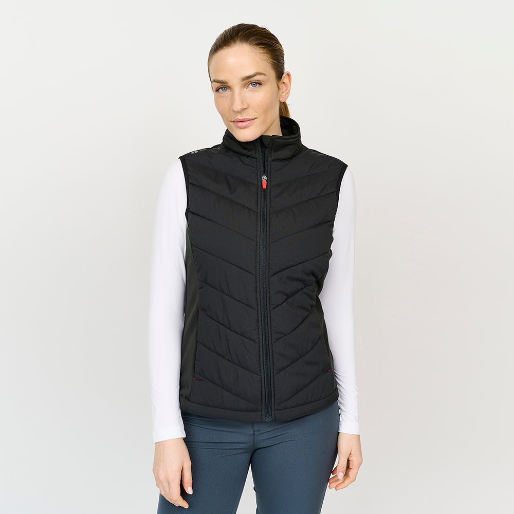 Dame Hybrid Vest, Sort