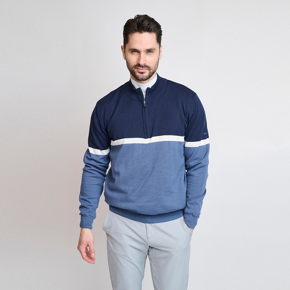 Herre Nordic Windbreaker Sweater, Ensign Blue