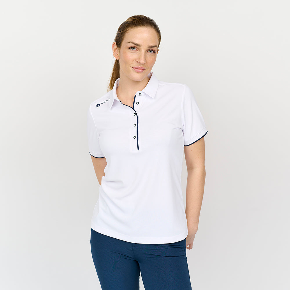 Dame Classic Polo, Hvid