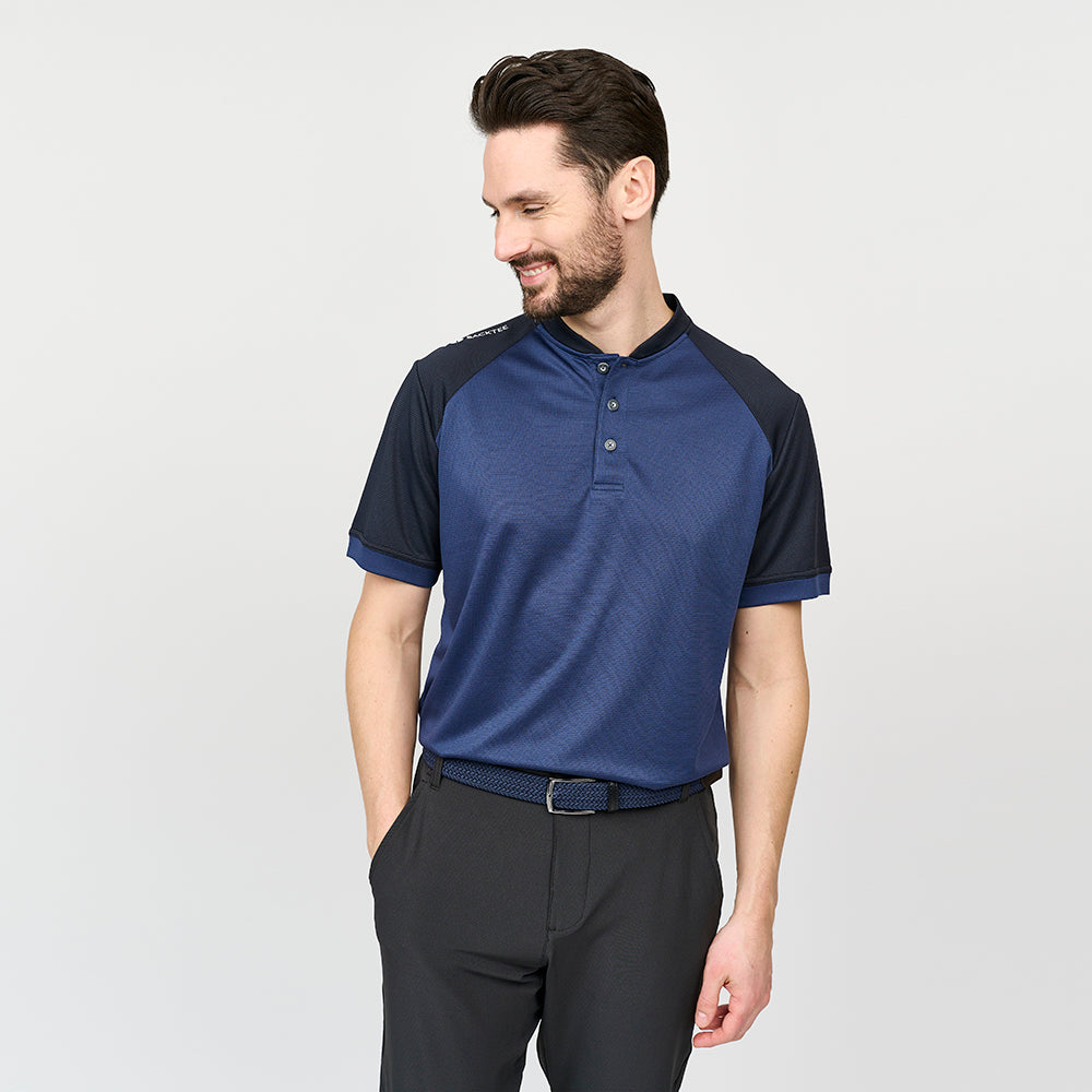 Herre Bomber Golf Polo, Marineblå